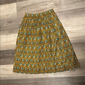 J crew elephant print skirt size 0